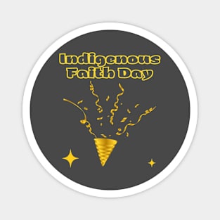 Indian Festivals - Indigenous Faith Day Magnet